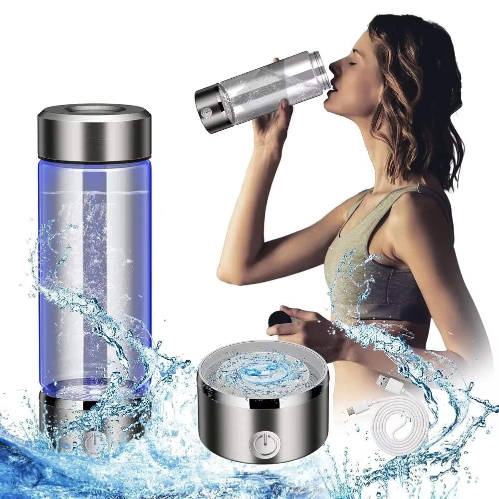 Purify Hydrogen Water Bottle Generator,Rechargeable Hydrogen Water Bottle with SPE/PEM Technology